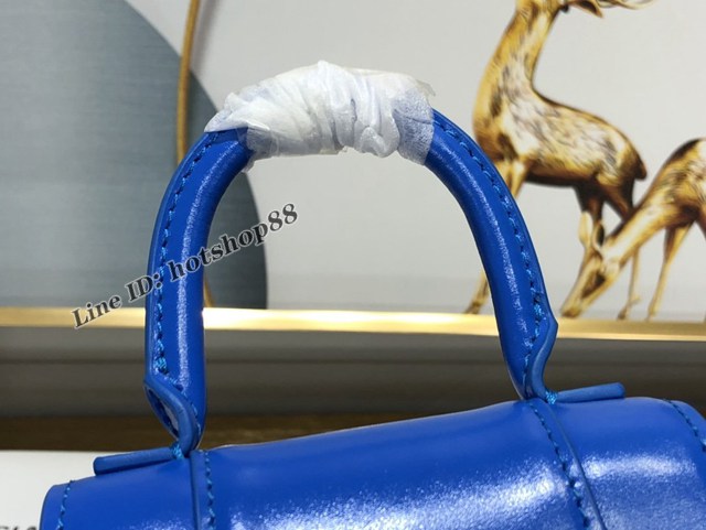 Balenciaga專櫃爆款巴黎世家全新Hourglass迷你金色鱷魚沙漏包 fyj2030